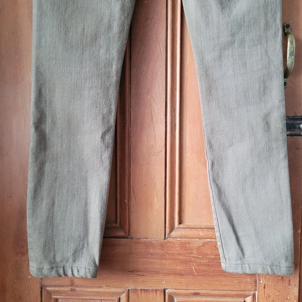 Frame le Skinny de Jeanne Jeans In Surplus Olive Green  size 27 - Picture 9 of 16